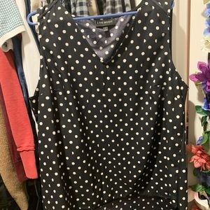 Polka dot sleeveless top